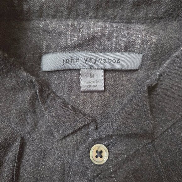 Beautiful  Black John Varvatos Shirt  sz M - Picture 1 of 9